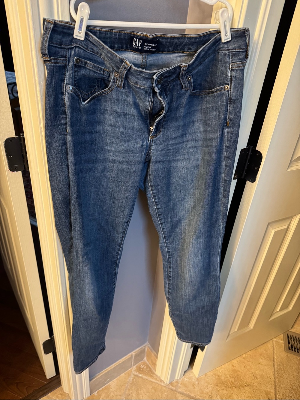 GAP Women's Boyfriend Blue Washed Denim Jeans